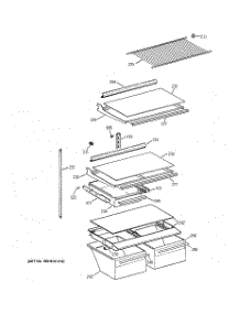 04 - Shelf Parts parts for Ge Refrigerator TBX18NICCRWW from AppliancePartsPros.com