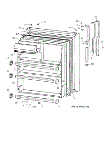 02 - Fresh Food Door parts for Ge Refrigerator MTX21DABRRWW from AppliancePartsPros.com