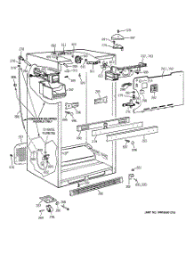 03 - Cabinet parts for Ge Refrigerator TBX24JIBRRWW from AppliancePartsPros.com