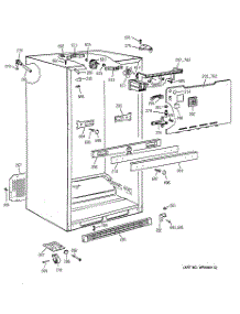 03 - Cabinet parts for Ge Refrigerator TBX19QABRRAA from AppliancePartsPros.com