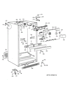03 - Cabinet parts for Ge Refrigerator TBX25PABRRAA from AppliancePartsPros.com