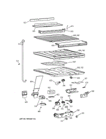 05 - Compartment Separator Parts parts for Ge Refrigerator TBI18JIBURWW from AppliancePartsPros.com