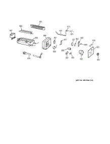 07 - Icemaker Wr30x0303 parts for Ge Refrigerator TBI18JIBURWW from AppliancePartsPros.com
