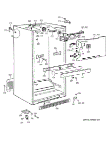 03 - Cabinet parts for Ge Refrigerator TBX24JABRRAA from AppliancePartsPros.com