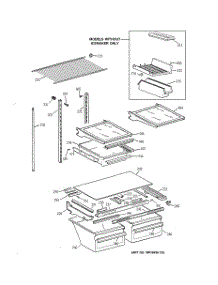 04 - Shelf Parts parts for Ge Refrigerator TBX24JABRRAA from AppliancePartsPros.com