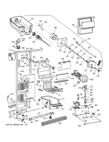 03 - Freezer Section parts for Ge Refrigerator TFZ22PRBCBB from AppliancePartsPros.com