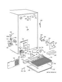 07 - Unit Parts parts for Ge Refrigerator TFX30PPBBBB from AppliancePartsPros.com