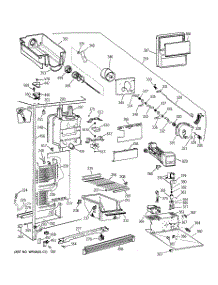 03 - Freezer Section parts for Ge Refrigerator TFX25QRCCAA from AppliancePartsPros.com