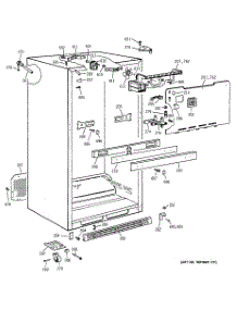 03 - Cabinet parts for Ge Refrigerator TBT24JABTRAA from AppliancePartsPros.com