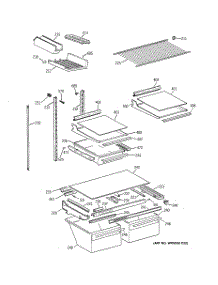 04 - Shelf Parts parts for Ge Refrigerator TBT24JABTRAA from AppliancePartsPros.com