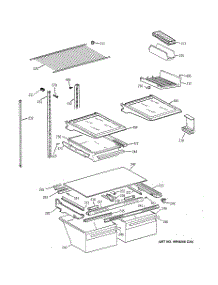 04 - Shelf Parts parts for Ge Refrigerator TBH19ZABTRAA from AppliancePartsPros.com