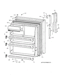02 - Fresh Food Door parts for Ge Refrigerator MTX21EABRRWW from AppliancePartsPros.com
