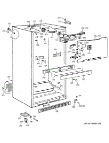 03 - Cabinet parts for Ge Refrigerator MTX21EABRRWW from AppliancePartsPros.com