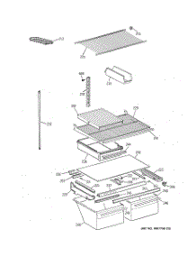 04 - Shelf Parts parts for Ge Refrigerator MTX21EABRRWW from AppliancePartsPros.com