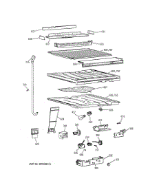 05 - Compartment Separator Parts parts for Ge Refrigerator TBT25PABTRWW from AppliancePartsPros.com