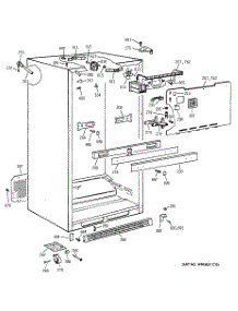 03 - Cabinet parts for Ge Refrigerator TBT21IABTRWW from AppliancePartsPros.com