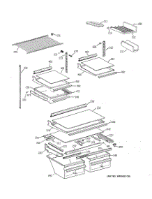 04 - Shelf Parts parts for Ge Refrigerator TBT21IABTRWW from AppliancePartsPros.com