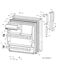 02 - Fresh Food Door parts for Ge Refrigerator MTX18BABRRAA from AppliancePartsPros.com