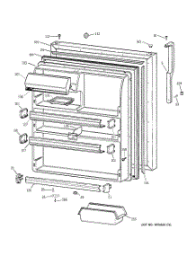 02 - Fresh Food Door parts for Ge Refrigerator TBX24JIBRRAA from AppliancePartsPros.com