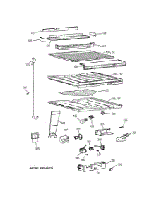05 - Compartment Separator Parts parts for Ge Refrigerator TBT24JABTRWW from AppliancePartsPros.com