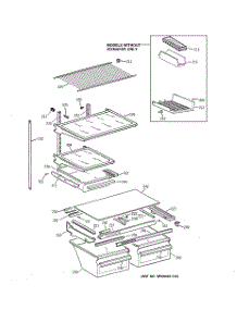 04 - Shelf Parts parts for Ge Refrigerator TBX22QABRRAA from AppliancePartsPros.com