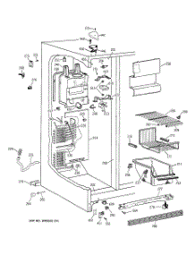 03 - Freezer Section parts for Ge Refrigerator TFX25PABCAA from AppliancePartsPros.com