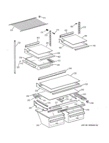04 - Shelf Parts parts for Ge Refrigerator TBX21NIXURWW from AppliancePartsPros.com