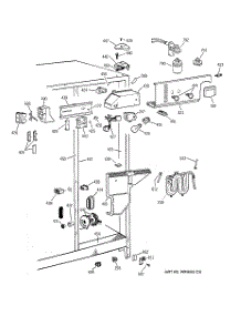 04 - Fresh Food Section parts for Ge Refrigerator TFX25JPCCWW from AppliancePartsPros.com