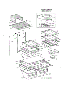 04 - Shelf Parts parts for Ge Refrigerator TBG22PABURWW from AppliancePartsPros.com