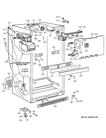 03 - Cabinet parts for Ge Refrigerator TBX21JIBRRWW from AppliancePartsPros.com