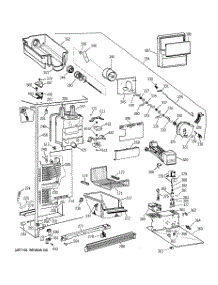 03 - Freezer Section parts for Ge Refrigerator TFX25PPBCAA from AppliancePartsPros.com