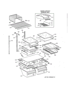 04 - Shelf Parts parts for Ge Refrigerator TBX22PABRRWW from AppliancePartsPros.com
