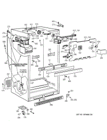 03 - Cabinet Parts parts for Ge Refrigerator TBX22VIBRRAA from AppliancePartsPros.com