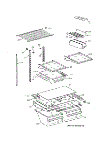 04 - Shelf Parts parts for Ge Refrigerator TBH18JABVRWW from AppliancePartsPros.com