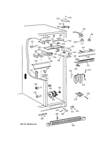 05 - Fresh Food Section parts for Ge Refrigerator TPX24PPBABB from AppliancePartsPros.com