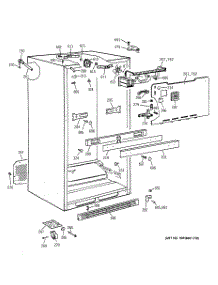 03 - Cabinet parts for Ge Refrigerator TBH18JABVRBB from AppliancePartsPros.com
