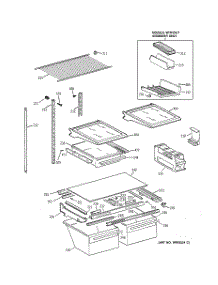 04 - Shelf Parts parts for Ge Refrigerator TBX22VABRRWW from AppliancePartsPros.com