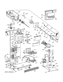 03 - Freezer Section parts for Ge Refrigerator TRX22PPBABS from AppliancePartsPros.com