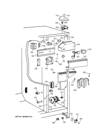 04 - Fresh Food Section parts for Ge Refrigerator TFX25ARBCWW from AppliancePartsPros.com