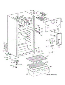 02 - Cabinet parts for Ge Refrigerator MTX14CYBHRWW from AppliancePartsPros.com