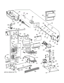 03 - Freezer Section parts for Ge Refrigerator TFK25PRBCWW from AppliancePartsPros.com