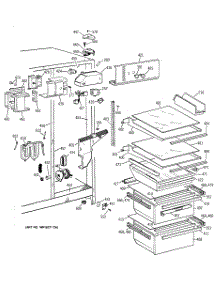 03 - Fresh Food Section parts for Ge Refrigerator TFZ22JRBCWW from AppliancePartsPros.com