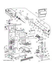03 - Freezer Section parts for Ge Refrigerator TFT25PRBCWW from AppliancePartsPros.com