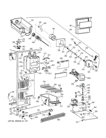 03 - Freezer Section parts for Ge Refrigerator TFX25ARBCAA from AppliancePartsPros.com
