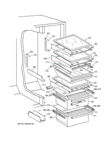 06 - Fresh Food Section parts for Ge Refrigerator MSK30DHBCAA from AppliancePartsPros.com