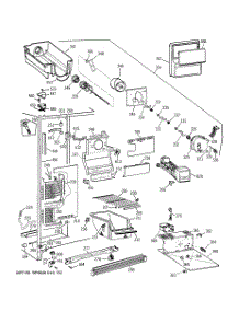 02 - Freezer Section parts for Ge Refrigerator TFT25JWBCAA from AppliancePartsPros.com