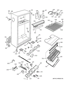 03 - Cabinet parts for Ge Refrigerator TNX22BACALWW from AppliancePartsPros.com