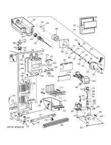 03 - Freezer Section parts for Ge Refrigerator TFX25VPBCWW from AppliancePartsPros.com