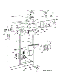 04 - Fresh Food Section parts for Ge Refrigerator TFX25VPBCWW from AppliancePartsPros.com