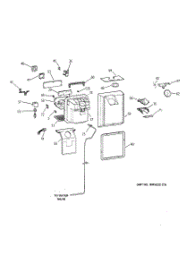 02 - Dispenser parts for Ge Refrigerator TNX22PRCARWW from AppliancePartsPros.com